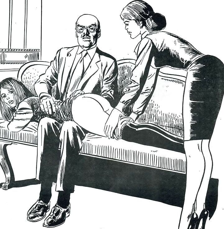 Spanking girl cartoons
