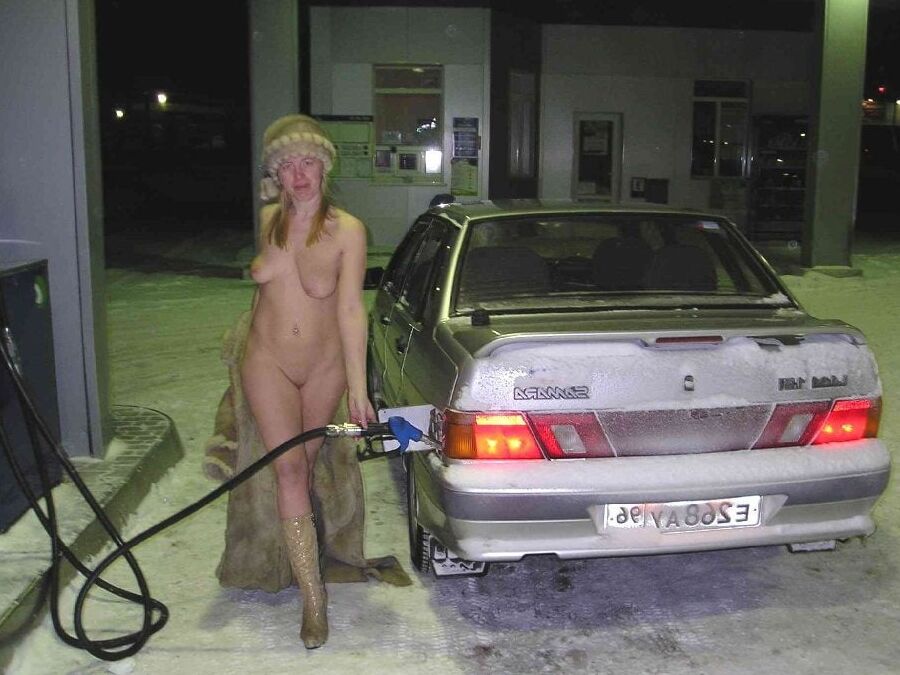 crazy russian woman outdoor exhibitionist