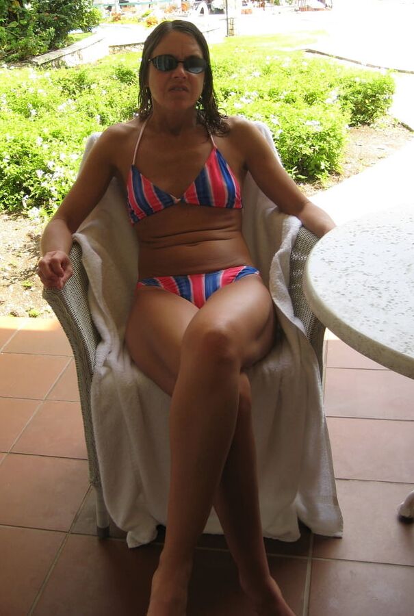 Milf patio fun