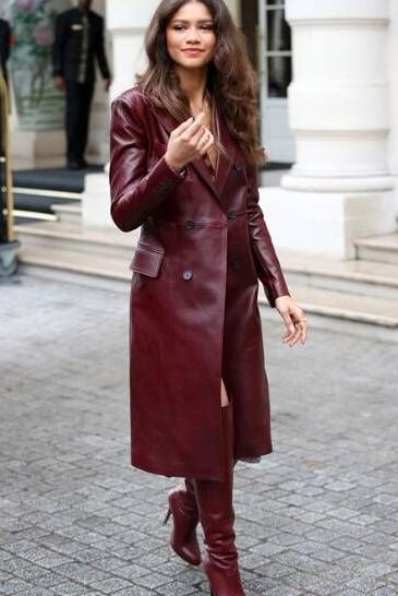 Red Leather Coat - by RedBull