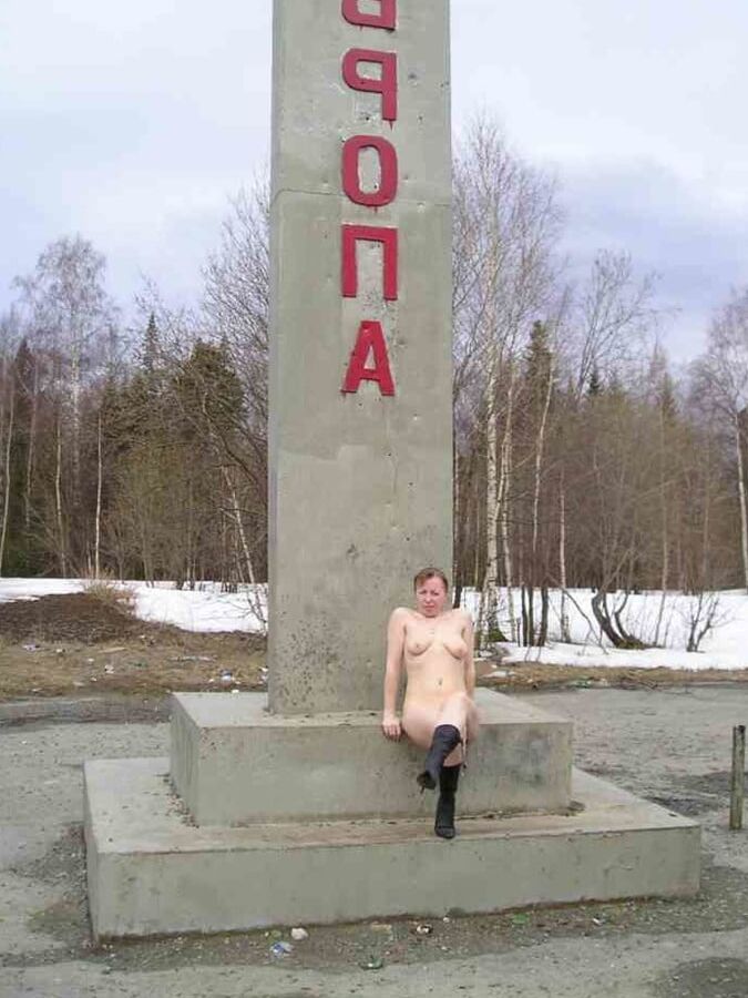 crazy russian woman outdoor exhibitionist