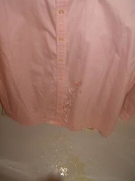 pink blouse piss
