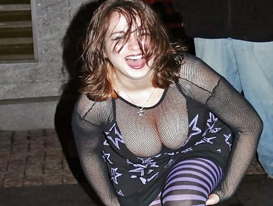 Chick with a goth look