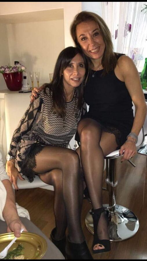 Slut friends in pantyhose