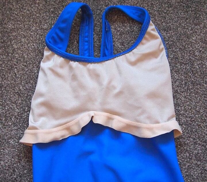 Mid s M&amp;S blue swimsuit