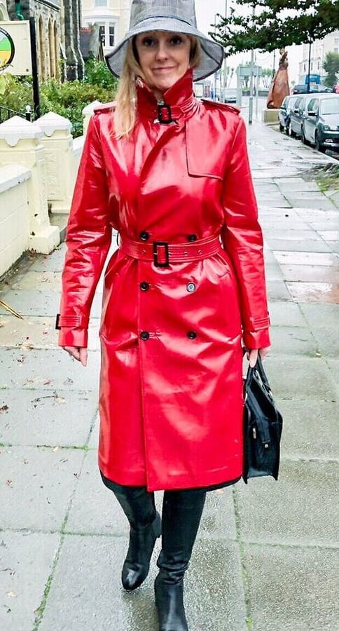 Red Leather Coat - by RedBull
