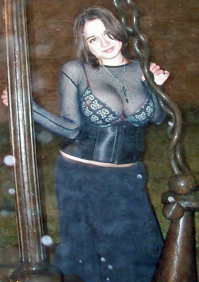 Chick with a goth look