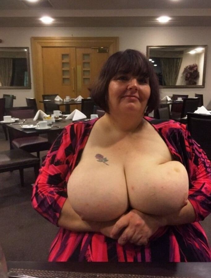 Older and hot (Flashing tits)