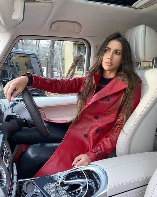Red Leather Coat - by RedBull