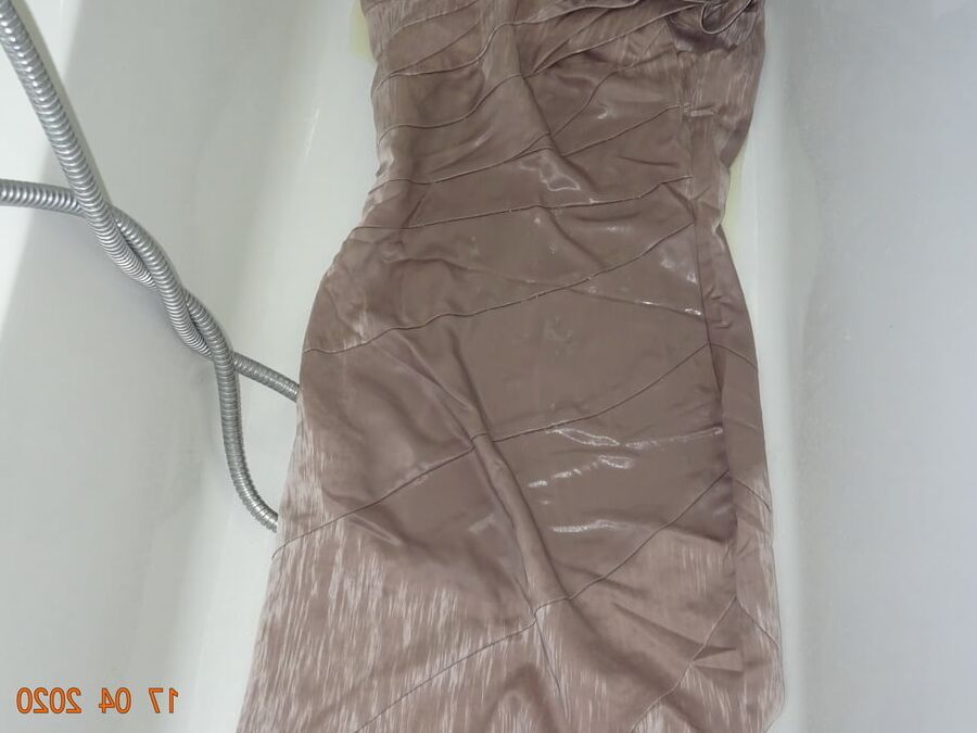 Champagne dress piss