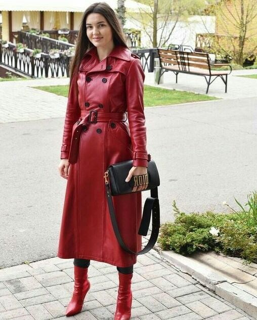 Red Leather Coat - by RedBull