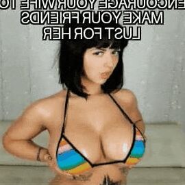 Hotwife and cuckold captions