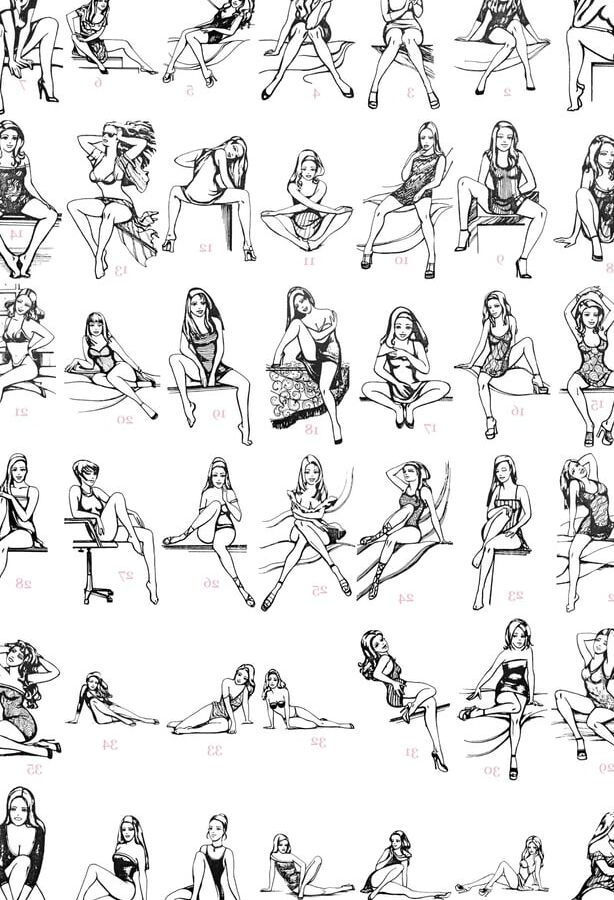 Poses-posing! Good photo!
