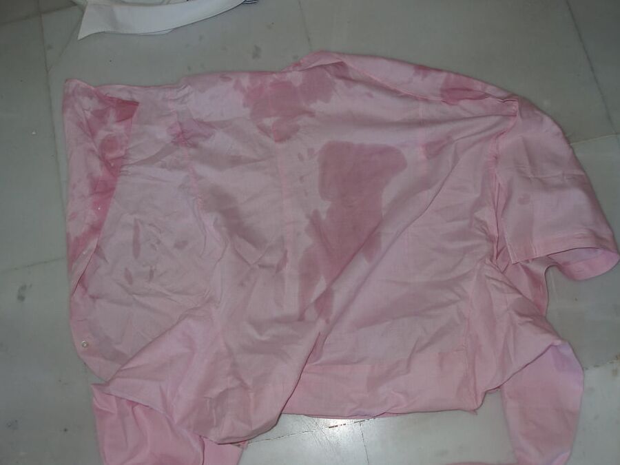 pink blouse piss