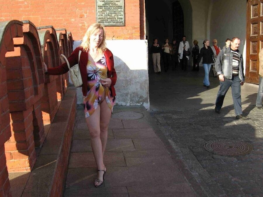 crazy russian woman outdoor exhibitionist
