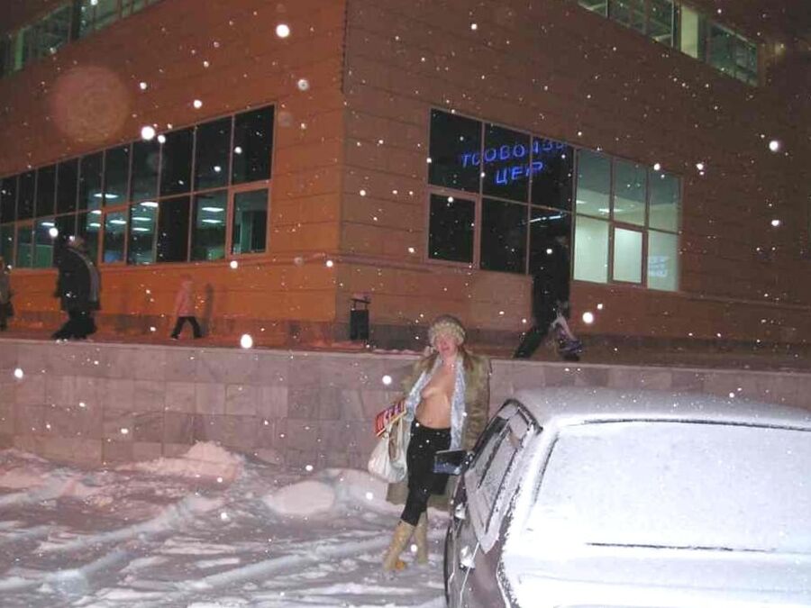 crazy russian woman outdoor exhibitionist