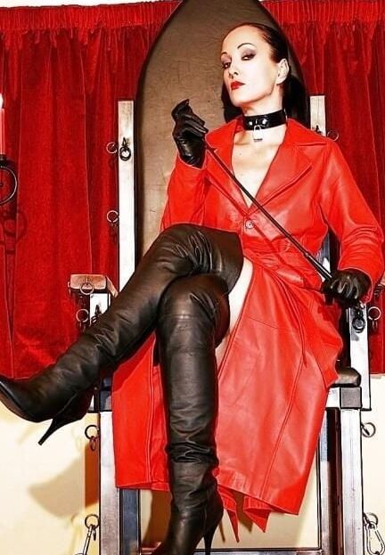 Red Leather Coat - by RedBull