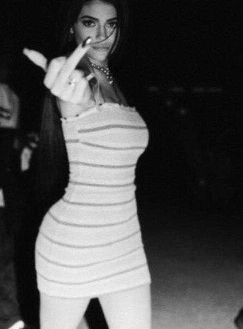 Sexy girls give you the finger