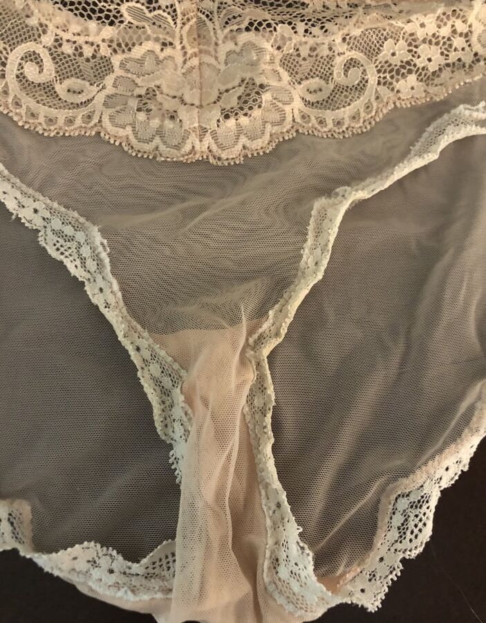 Wife upskirt flash and her panties plus my cock