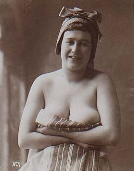 One titty out