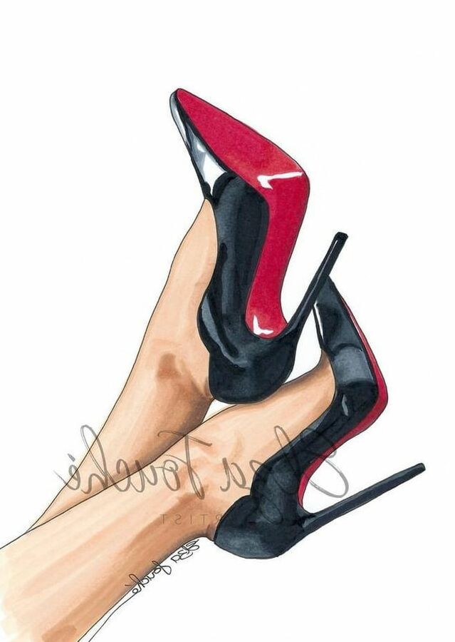 High heel in the fine arts