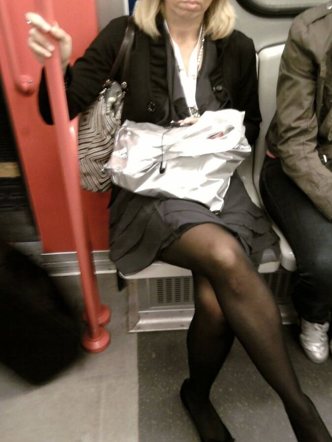 Street Pantyhose - Stations and Trains