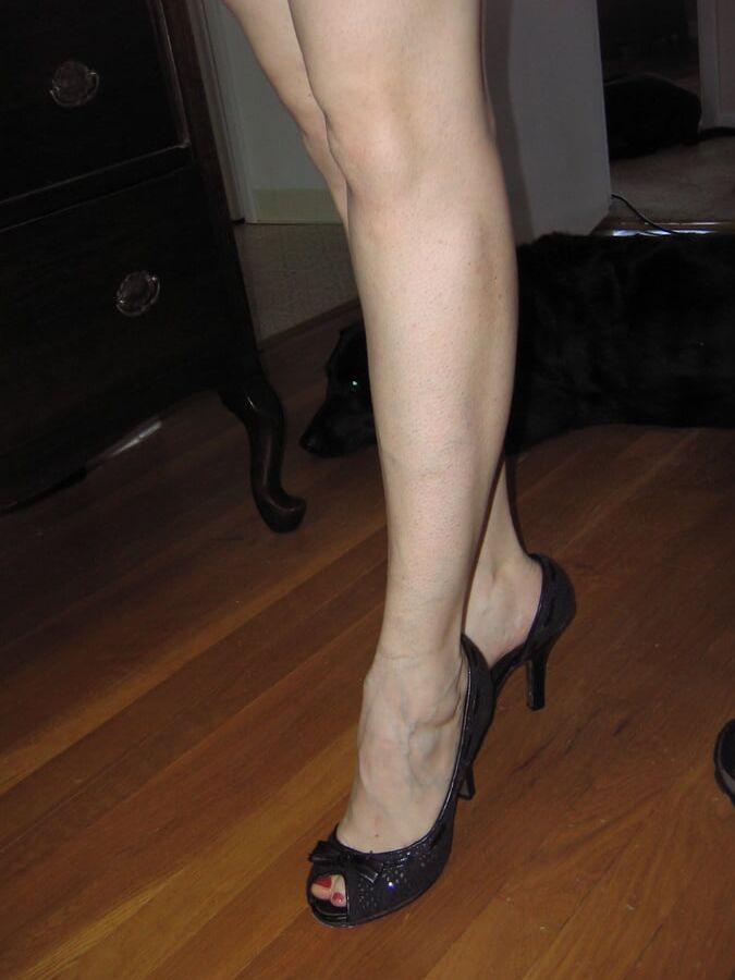 Nice wife with purple nightie