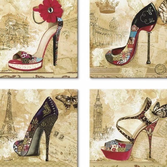 High heel in the fine arts