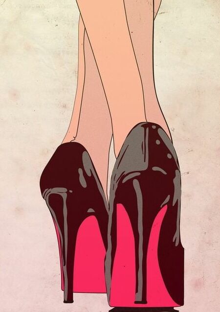 High heel in the fine arts