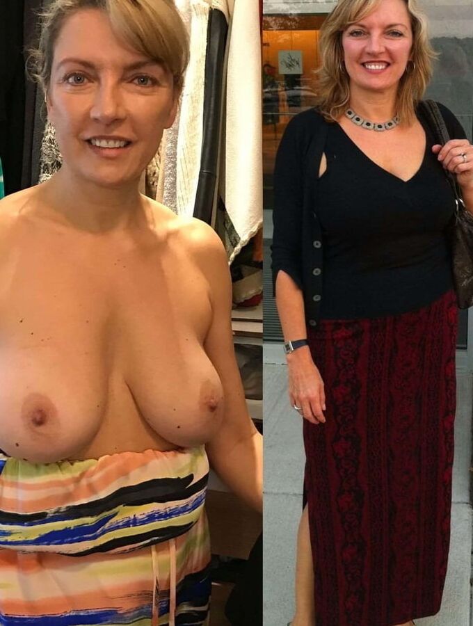 Dressed Undressed hot wives !