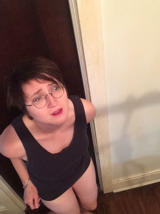 Woman hanging
