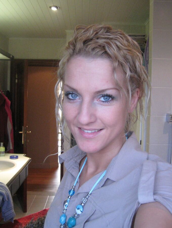 Playful Blonde Showing Off