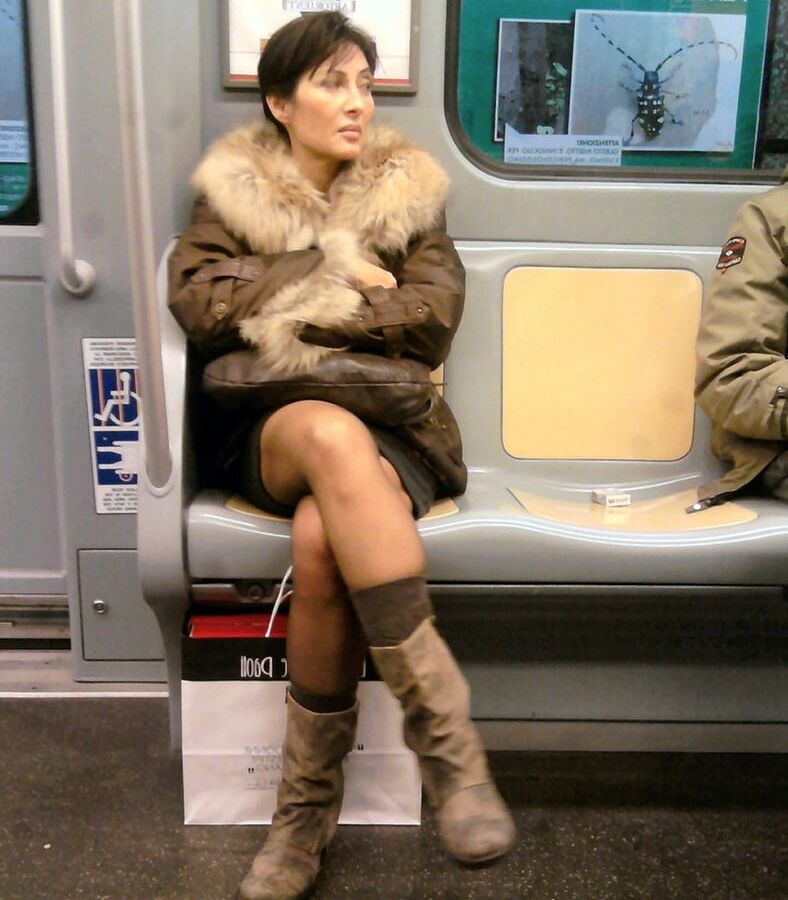 Street Pantyhose - Stations and Trains