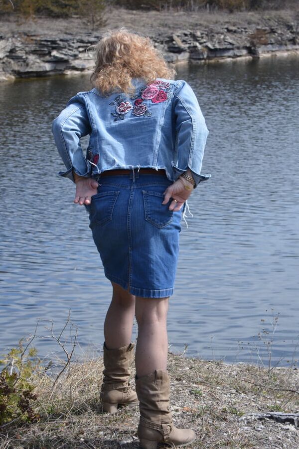 Country Time Blue Bra and Panty