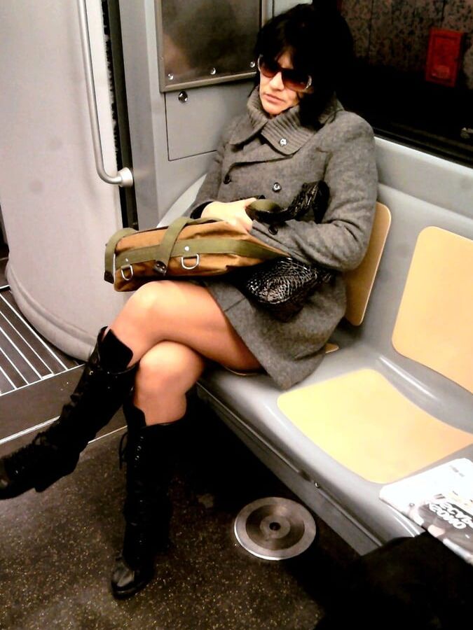 Street Pantyhose - Stations and Trains
