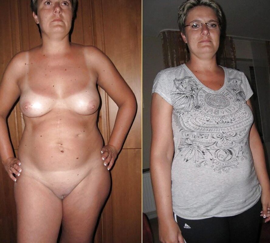 Dressed Undressed hot wives !