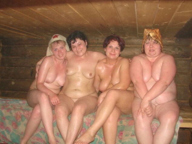 Amateur Russian girls in the sauna