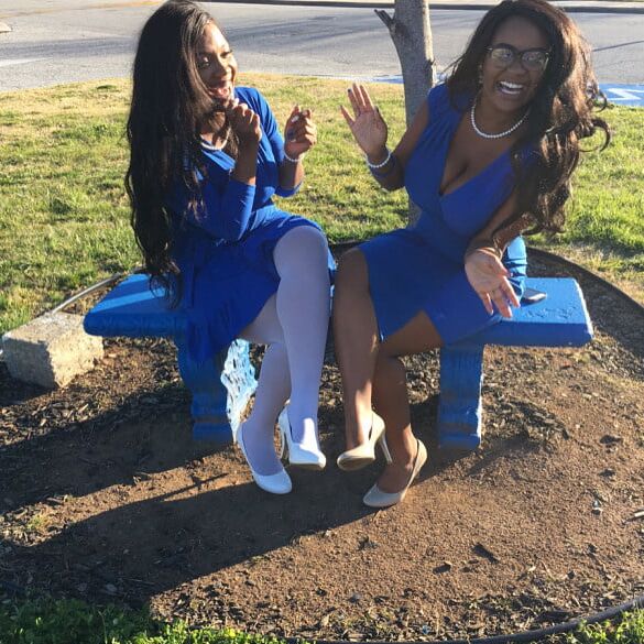 ebony beauties in pantyhose