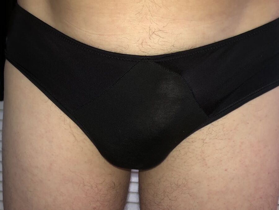 Wife upskirt flash and her panties plus my cock