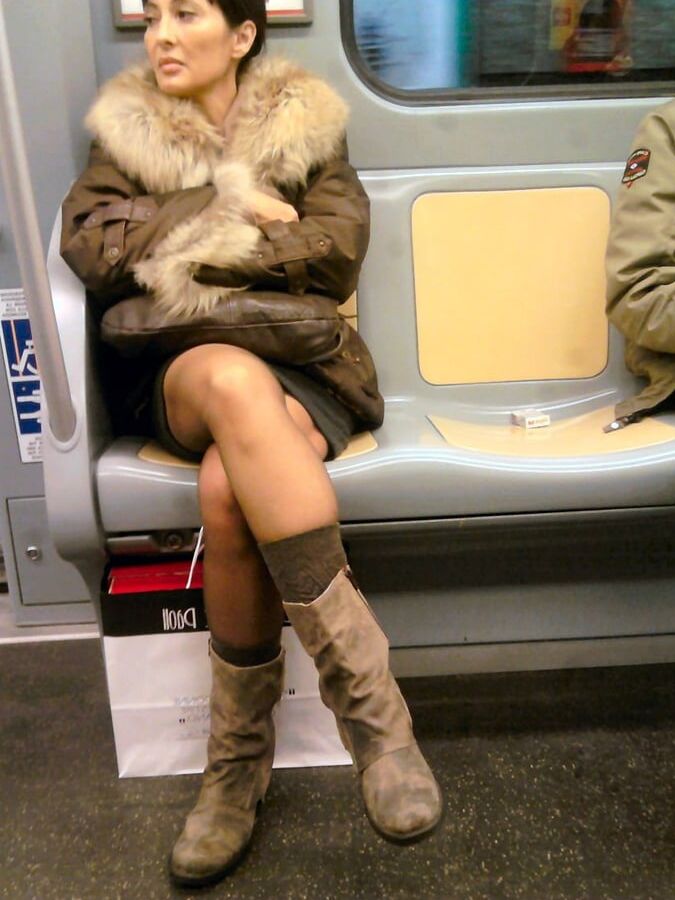 Street Pantyhose - Stations and Trains