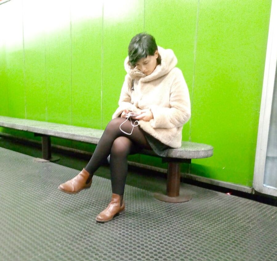 Street Pantyhose - Stations and Trains