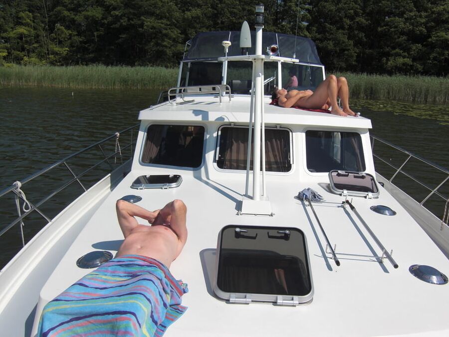 Friends Wife relaxing Naked on Holiday