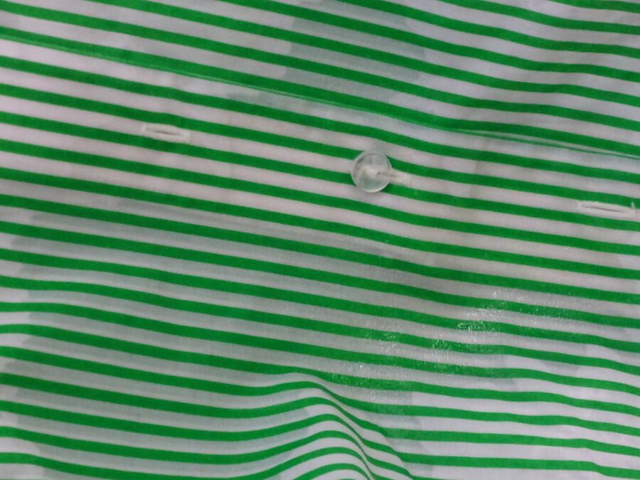 green striped blouse piss