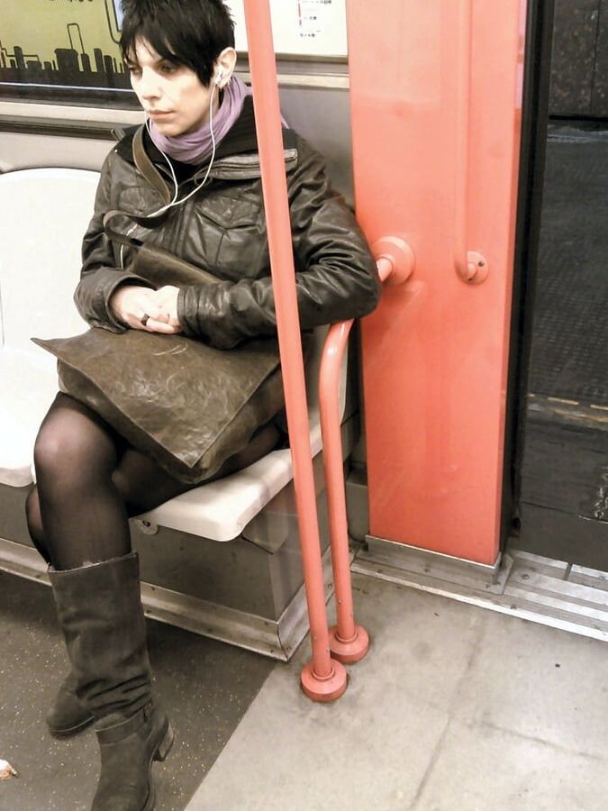 Street Pantyhose - Stations and Trains