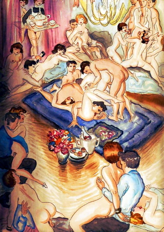 parties de jambes en l&;air en dessins