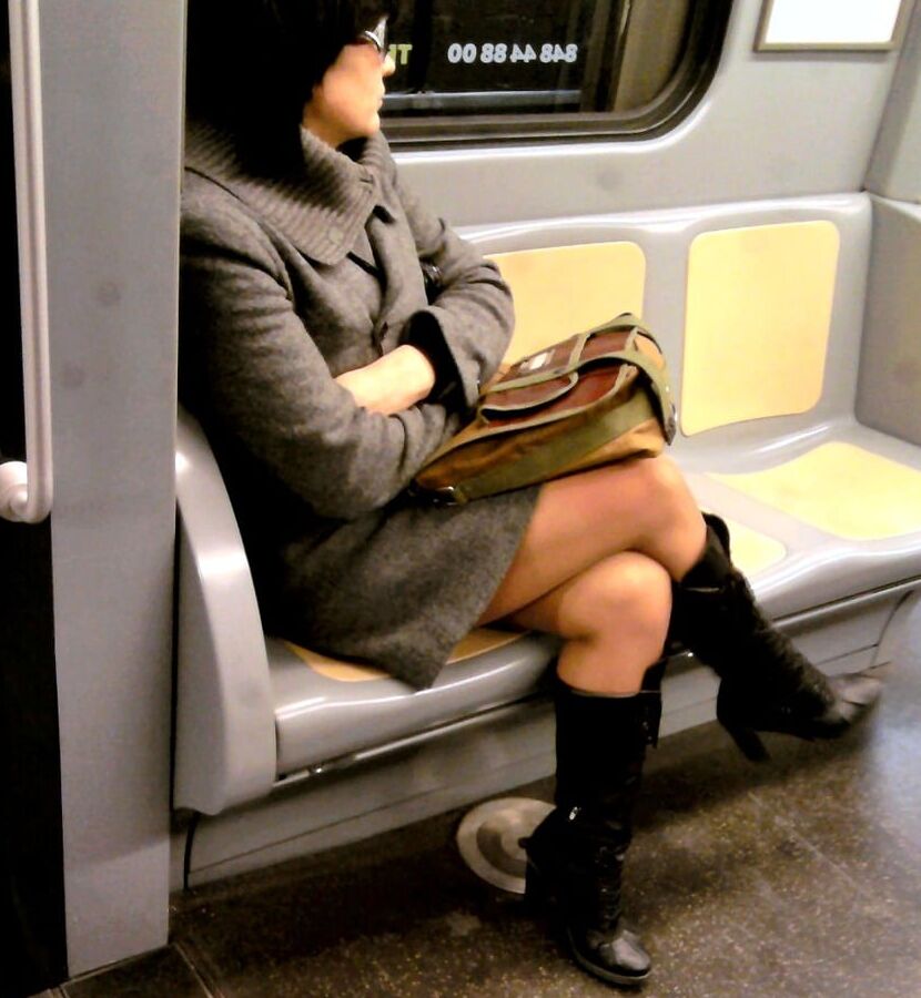 Street Pantyhose - Stations and Trains