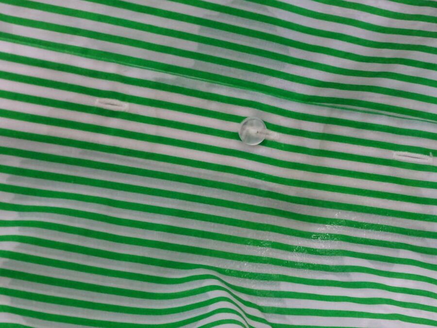 green striped blouse piss