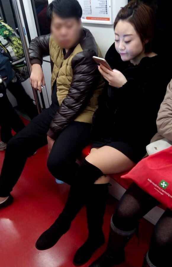 Street Pantyhose - Stations and Trains