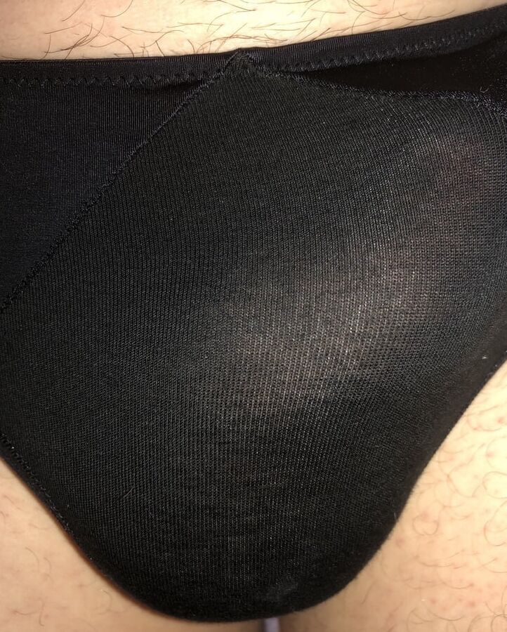 Wife upskirt flash and her panties plus my cock