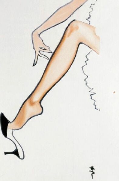 High heel in the fine arts